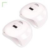 2 Secador Cabine De Esmalte Unhas Gel Luz Led Uv Rapido