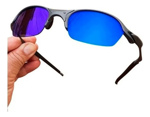 Óculos Romeo 2 Plasma Lente Liquid Metal Ou Black - Pinado Desenho Romeo Azul