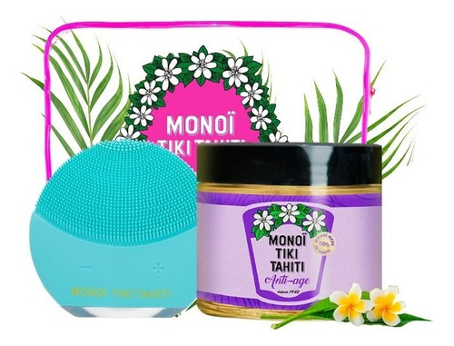  Aceite Regenerador Monoi Tiki Tahiti Rostro Kit Anti Age Selfie Perfecta Monoi Tiki Tahiti En Pote De 120ml/137g Cítrico