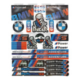 Stickers Calcomanías Bmw Modelo4 Plantilla Reflejante Moto 