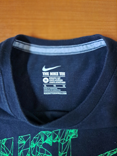 Remera Nike Xl Niño Negra