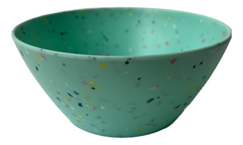 Set De 4 Bowls/cuencos Individuales - Melamina 15cm Color Terrazo Menta