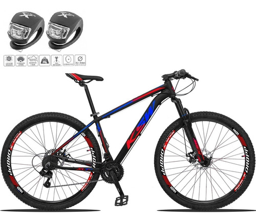 Bicicleta Aro 29 Ksw 27v Deore Freio Hidraulico Trava Guidão