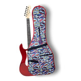 Funda Para Guitarra Electrica Con Estampado De Comic 