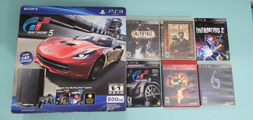 Playstation 3 Edicion Gran Turismo 5, 500 Gb Con 6 Juegos