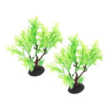 Árbol Pequeño Decorativo Para Jardinería De Peceras, 2 Unida