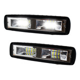 Par Faros Barra 12 Hiper Led Bicolor Luz Fija Y Estrobo