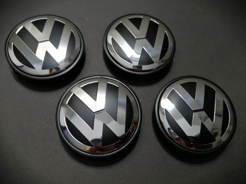 Tapas De Aros Emblema Logo Volkswagen (juego De 4 Unidades) Foto 2