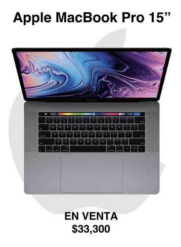 Macbook Pro 15  , 16gb Ram, 512gb Ssd, Space Gray, Perfecta.