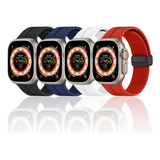 4 Correas Silicona Magnética Para Apple Watch Ultra 2 49 Mm