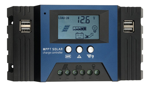 Controlador De Carga Solar Mppt De 30 A, 12/24 V, Enfoque Au