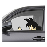 Sticker Goku Manejando Calcas Impresas Para Cristales Autos