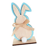 2 Decoraciones De De Pascua, Estatua De Conejo, Azul