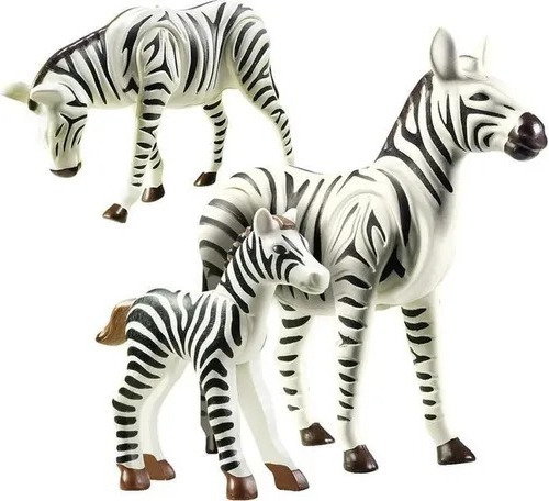 Playmobil 70356 Familia Cebras Adulta Cria Animales Zoo 