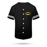 Jersey Casaca Baseball Logo Batman Bordada