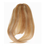 Flequillo De Cabello Humano 20cm Con Rayas Marrones Claras