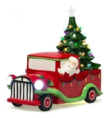 Batería Para Árbol De Navidad Y Camión De Cerámica De Sobrem