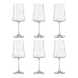 6 Taças Cristal Titanium Vinho Tinto 460ml Bohemia Xtra Crystalex