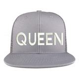 Gorra De Camisa Trendy Shop Queen De Algodón Bordado Con