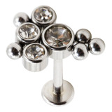 Piercing Lbjmb09 Helix Con Piedras Acero Quirurgico 316l 1un