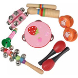 Kits De Instrumentos Musicales Infantiles Pandera+maracas+de