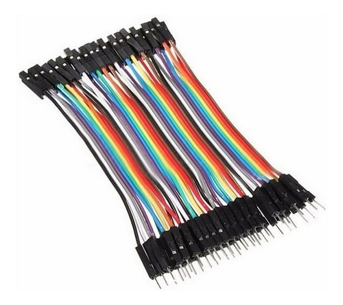 Protoboard Arduino Pack 40 Cables 22cm Macho A Hembra (ptb8#