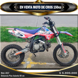 Moto De Cross Rfz 150cc Rin 17/14 Piso Al Asiento  90 Cm 