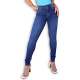 Calça Jeans Feminina Carmen Crmn Cintura Alta Com Lycra