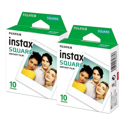 Fujifilm Cartucho Instax Square 2 Pack Iso 800 (20 Hojas)