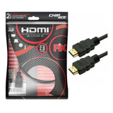 Cabo Hdmi 4k 3d Ultrahd 19 Pinos 2 Metros 2.0 - Ponta Gold