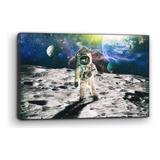 Cuadro Moderno Canvas Astronauta En Marte 80x120cm
