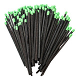 Pack X 100 Fosforos Negros Cabeza Verde 10cm
