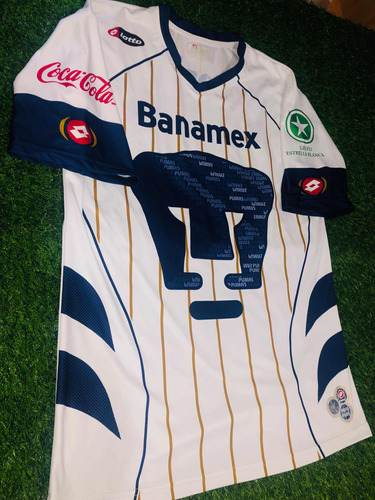 Jersey Pumas Unam Lotto 4 Veron Visita Blanca Talla M