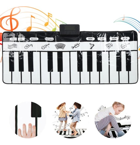 1pc Brinquedo Infantil Tapete Piano Musical 24 Polegadas E