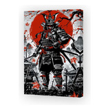 Cuadro 30x45cm Samurai Diseño Dibujo Japon Espada Tanto