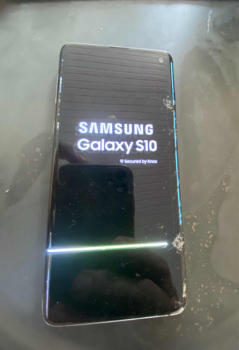 Samsung S10 8gb 128gb Preto Funcionando Tudo Tela Quebrada