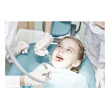 Vinilo 80x120cm Odontologia Infantil Niños Pediatria Sala
