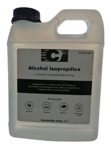Alcohol Isopropílico Connecthink Para Limpieza De Pc 1 Litro