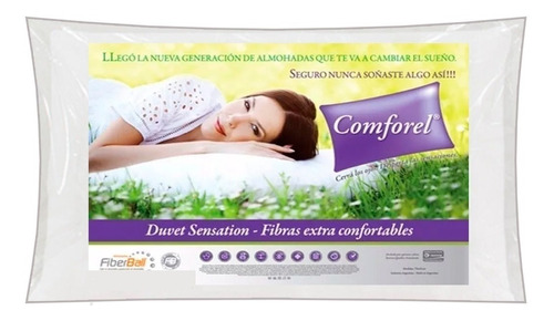 Almohada Comforel Fiberball 45 X 70cm Tipo Hotelera