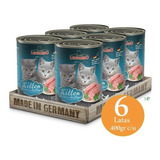 6 X Lata Leonardo Quality Selección Kitten 400gr. Np