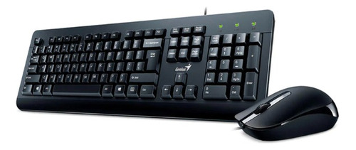 Kit De Teclado + Mouse Alámbrico Genius Km-160 Teclado Esp