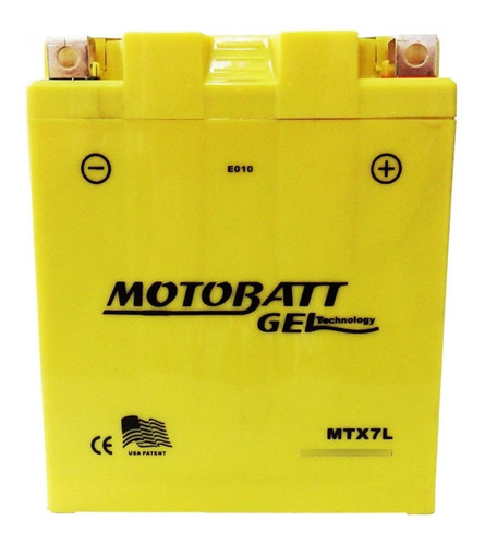 Bateria Motobatt Gel Mtx7l 12v 7ah Twister Cb300