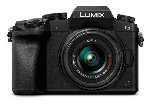 Panasonic Lumix Kit G7 + Lente 14-42mm + Lente 45-150mm Dmc-g7w Sin Espejo Color  Negro 