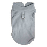 Ropa De Franela Polar Gris De Invierno Para Mascotas, Abrigo