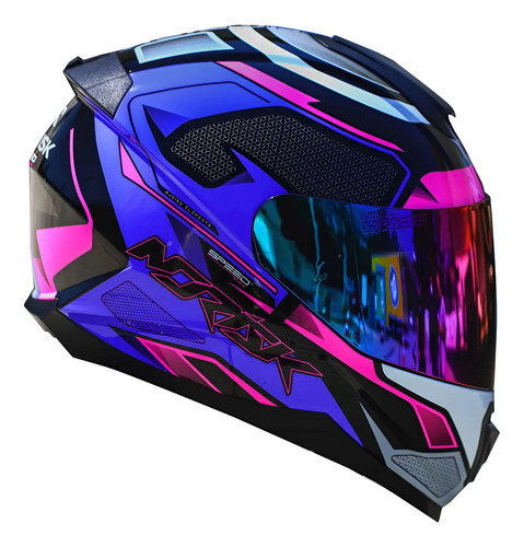 Capacete Norisk Feminino Fechado Razor Speedmax Rosa Roxo | Parcelamento sem juros