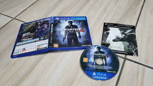 Uncharted 4: A Thief's End  Mídia Física Do Ps  4. N2