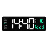 Reloj De Pared Digital Led Moderno Grande De 16 Pulgadas Par