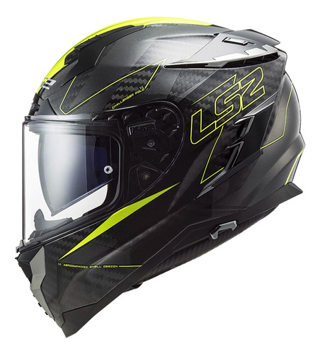 Casco Integral  Ls2 327 Challenger Carbon Fold