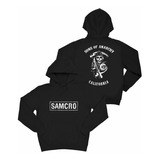 Sudadera Con Gorro Sons Of Anarchy Jax Motos Rock Adulto 