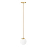 Lustre Pendente Globo Vidro 15 Fosco Jabuticaba Stuttgart Fl Cor Dourado Champanhe Brilho 110v/220v